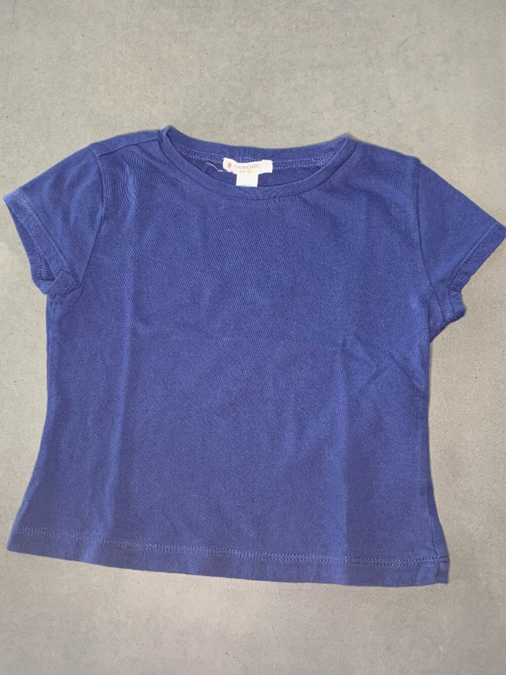 Crewcuts Girls Tee XS 4–5 Blue Short Sleeve T-Shirt Basic Classic